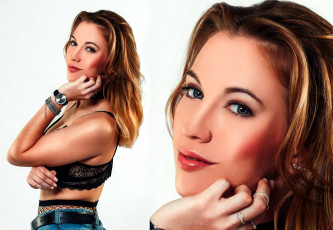 Картинка девушки -+блондинки +светловолосые блондинка часы браслет топ джинсы лицо