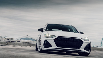 обоя автомобили, audi, clouds, rs6, vag, full, matrix, led