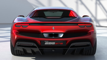 обоя ferrari 296 gtb 2022, автомобили, ferrari, 296, gtb, 2022