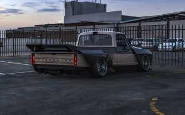 Картинка chevrolet+c10+cyber+truck автомобили виртуальный+тюнинг chevrolet c10 cyber truck