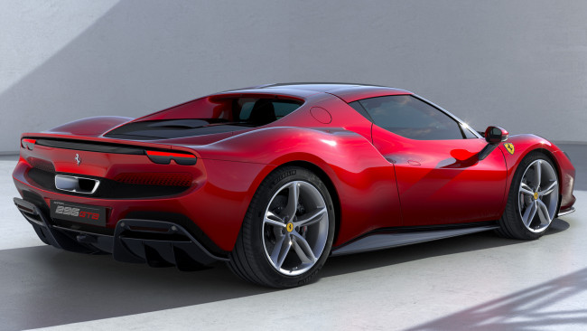 Обои картинки фото ferrari 296 gtb 2022, автомобили, ferrari, 296, gtb, 2022