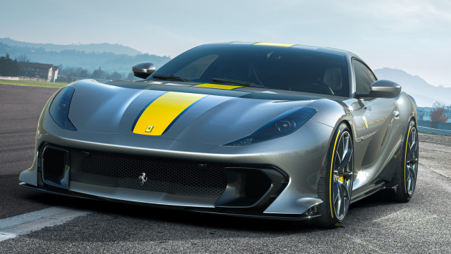 Обои картинки фото ferrari 812 competizione 2021, автомобили, ferrari, 812, competizione, 2021