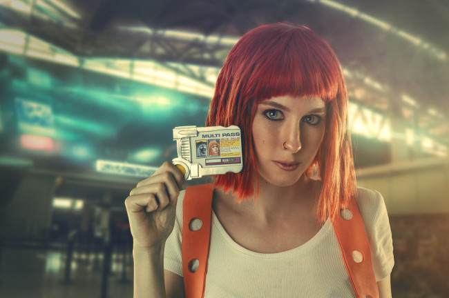 Обои картинки фото девушки, - креатив,  косплей, рыжая, костюм, мультипаспорт