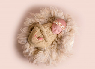 Картинка разное дети младенец венок мех