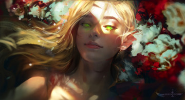 Картинка фэнтези эльфы девушка