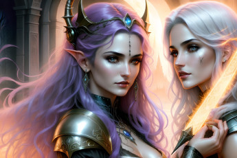 Картинка фэнтези маги +волшебники нейросети графика нейроарт ai art нейронные сети рисунки нейро искусство