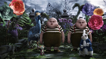 Картинка кино+фильмы alice+in+wonderland персонажи сад