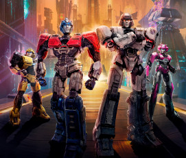 Картинка transformers+one+ +2024+ мультфильмы transformers+one трансформеры начало 5k orion pax optimus prime b127 bumblebee elita one d16 megatron