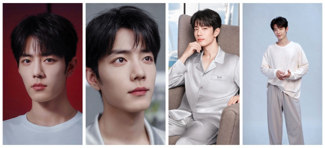 Обои картинки фото мужчины, xiao zhan, актер, лицо, пижама, кресло, свитер