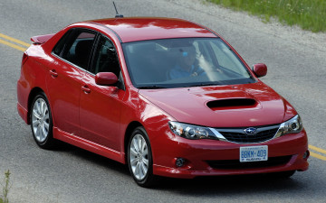 Картинка subaru impreza wrx sedan usa автомобили