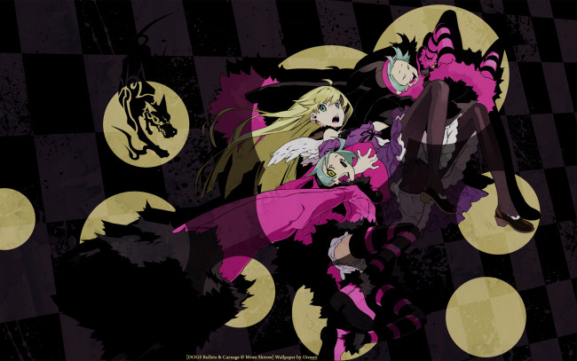 Обои картинки фото аниме, dogs, bullets, carnage