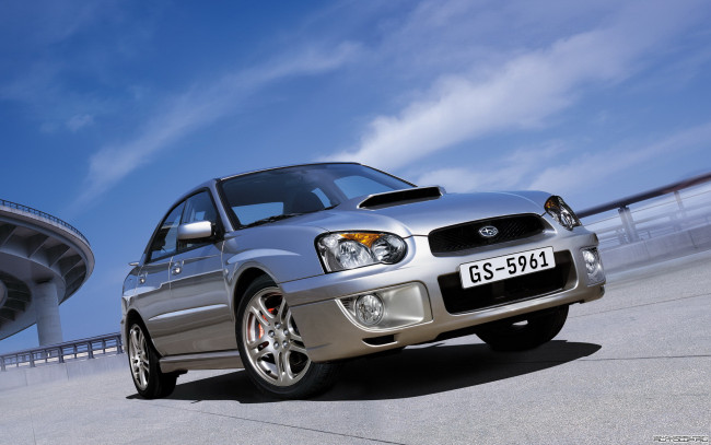 Обои картинки фото subaru, impreza, wrx, old, автомобили