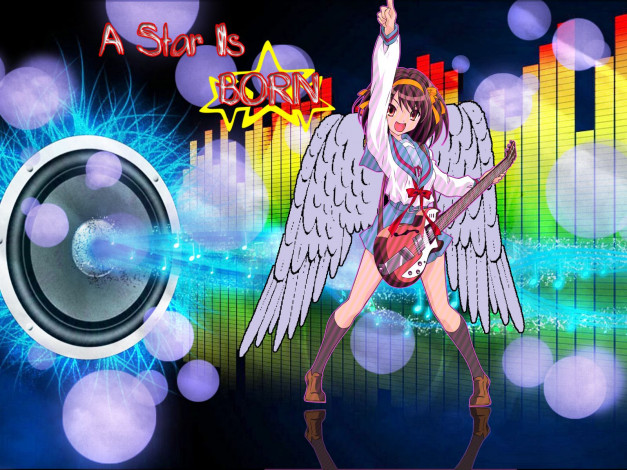 Обои картинки фото аниме, the, melancholy, of, haruhi, suzumiya