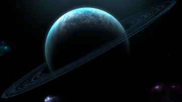 Картинка космос арт сатурн