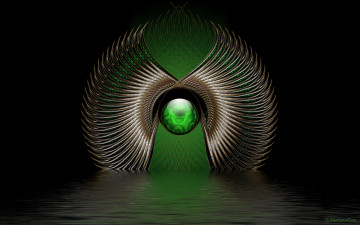 Картинка 3д графика fractal фракталы абстракция