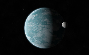 Картинка космос арт звезды пространство планета спутник бесконечность