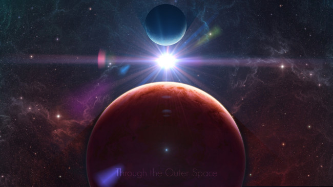 Обои картинки фото космос, арт, планеты