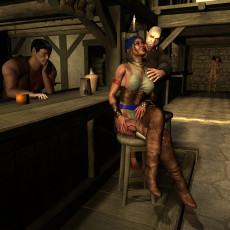 Картинка the+treasure 3д+графика фантазия+ fantasy девушка взгляд