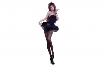 Картинка 3д+графика аниме+ anime взгляд девушка браслеты поза жест