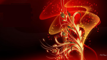 Картинка векторная+графика цветы растение