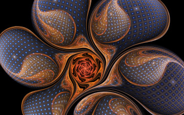 Картинка 3д+графика фракталы+ fractal цвета фон узор