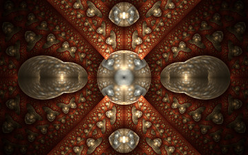 Картинка 3д+графика фракталы+ fractal цвета фон узор
