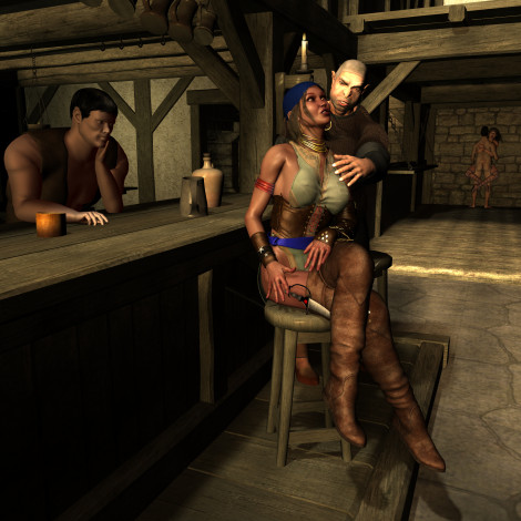 Обои картинки фото the treasure, 3д графика, фантазия , fantasy, девушка, взгляд