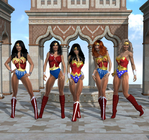 Обои картинки фото 3д графика, фантазия , fantasy, супермен, взгляд, девушки