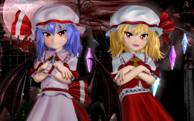 Обои картинки фото 3д графика, аниме , anime, взгляд, девушки