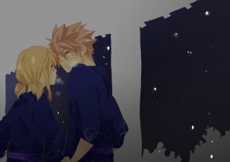 Картинка разное арты хвост феи девушка парень аниме арт