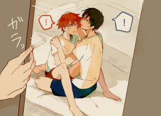 Картинка аниме yowamushi+pedal парни