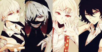 Картинка аниме tokyo+ghoul парни канеки