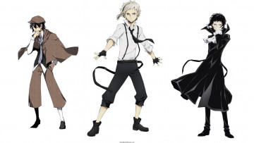 Картинка аниме bungou+stray+dogs парни