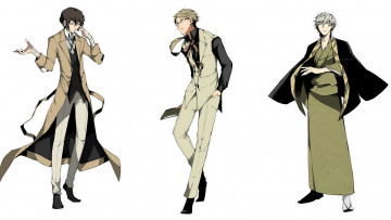 Картинка аниме bungou+stray+dogs парни