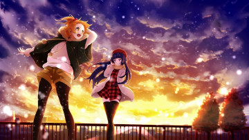 Картинка аниме unknown +другое фон взгляд девушки