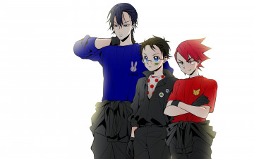 Картинка аниме yowamushi+pedal парни
