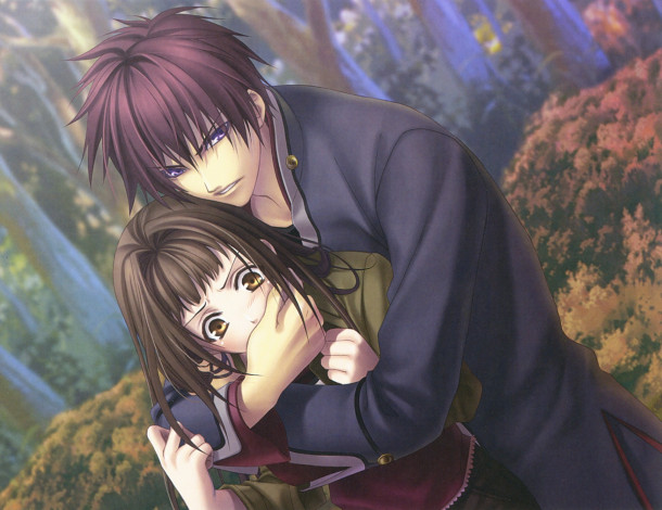 Обои картинки фото аниме, hiiro no kakera, парень, девушка