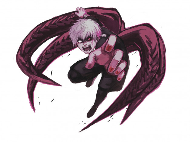 Обои картинки фото аниме, tokyo ghoul, канеки