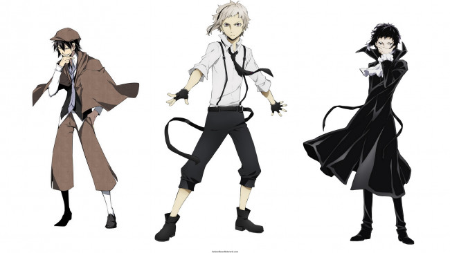 Обои картинки фото аниме, bungou stray dogs, парни