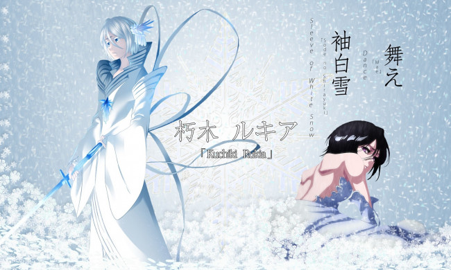 Обои картинки фото аниме, bleach, кучики, рукия