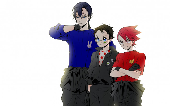 Обои картинки фото аниме, yowamushi pedal, парни