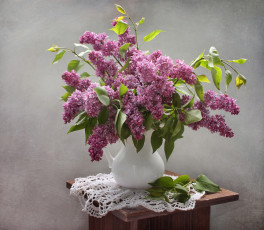 Картинка цветы сирень май весна натюрморт