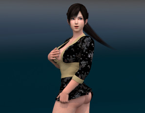 Картинка 3д+графика люди+ people девушка взгляд фон