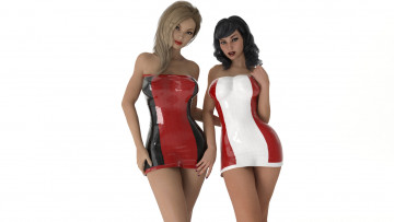 Картинка 3д+графика люди+ people фон взгляд девушки