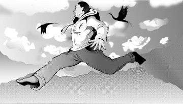 Картинка векторная+графика люди+ people фон взгляд парень