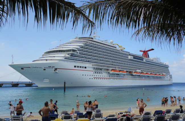 Обои картинки фото carnival breeze, корабли, лайнеры, круиз, лайнер
