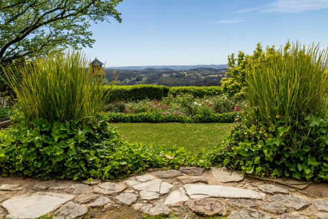 Обои картинки фото австралия, природа, парк, деревья, цветы, дорожка, растения