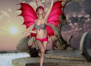 Картинка 3д+графика эльфы+ elves взгляд фон эльфийка