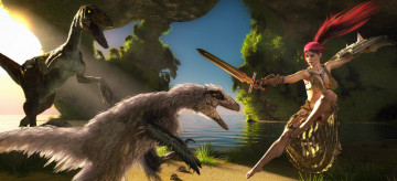 Картинка 3д+графика фантазия+ fantasy фон взгляд девушка