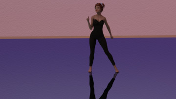 Картинка 3д+графика люди+ people девушка взгляд фон